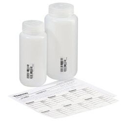 Nalgene™ Certified Wide-Mouth HDPE Bottle with Polypropylene Screw Closure